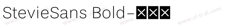 StevieSans Bold字体转换